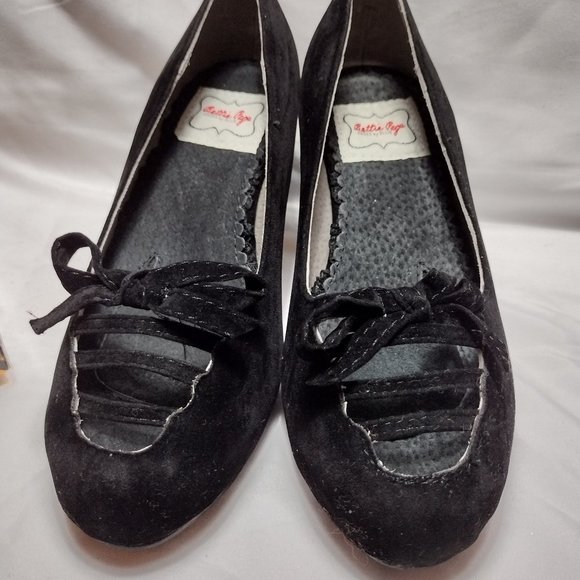 🎇 Ellie || 2.5" Bettie Page Letty Shoe - Black - Picture 1 of 9